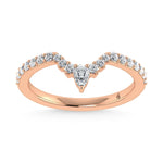 14K Rose Gold Diamond 1/3 ct. tw. Chevron Band | Picasso Gold & Diamond