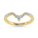 14K Yellow Gold Diamond 1/3 ct. tw. Chevron Band | Picasso Gold & Diamond