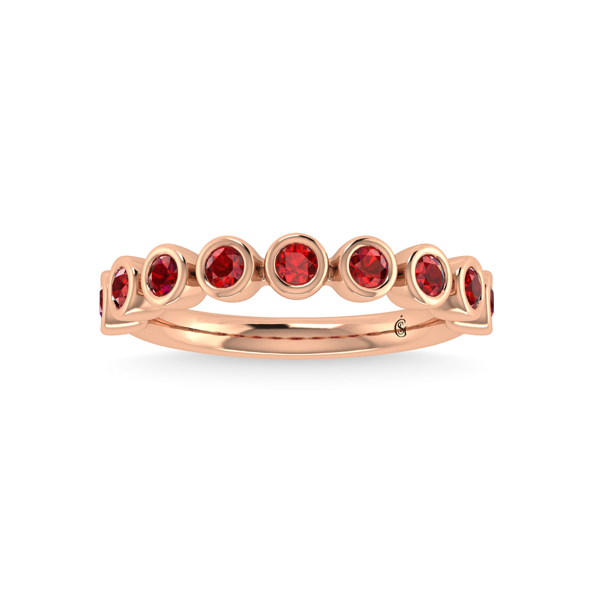14K Rose Gold Ruby 5/8 ct. tw. Stackable Band | Picasso Gold & Diamond