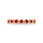 14K Rose Gold Ruby 5/8 ct. tw. Stackable Band, detailed angle view