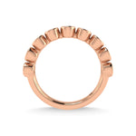 14K Rose Gold Ruby 5/8 ct. tw. Stackable Band, close-up of the setting