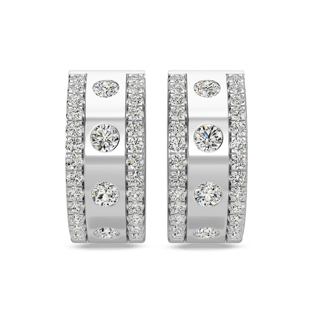 Earrings 14K White Gold Diamond 3/4 Ct.Tw Fashion Earrings 14K White Gold Diamond 3/4 Ct.Tw Fashion Earrings 65244W-E