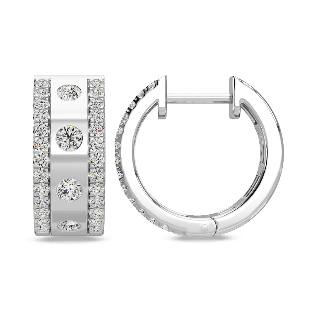 Earrings 14K White Gold Diamond 3/4 Ct.Tw Fashion Earrings 14K White Gold Diamond 3/4 Ct.Tw Fashion Earrings 65244W-E