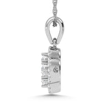 14K White Gold  1/2 Ct.Tw. Diamond Fashion Pendant  Picasso Gold & Diamond Jewelry