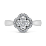 14K White Gold  1/2 Ct.Tw. Diamond Fashion Ring  Picasso Gold & Diamond Jewelry