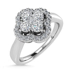 14K White Gold  1/2 Ct.Tw. Diamond Fashion Ring  Picasso Gold & Diamond Jewelry
