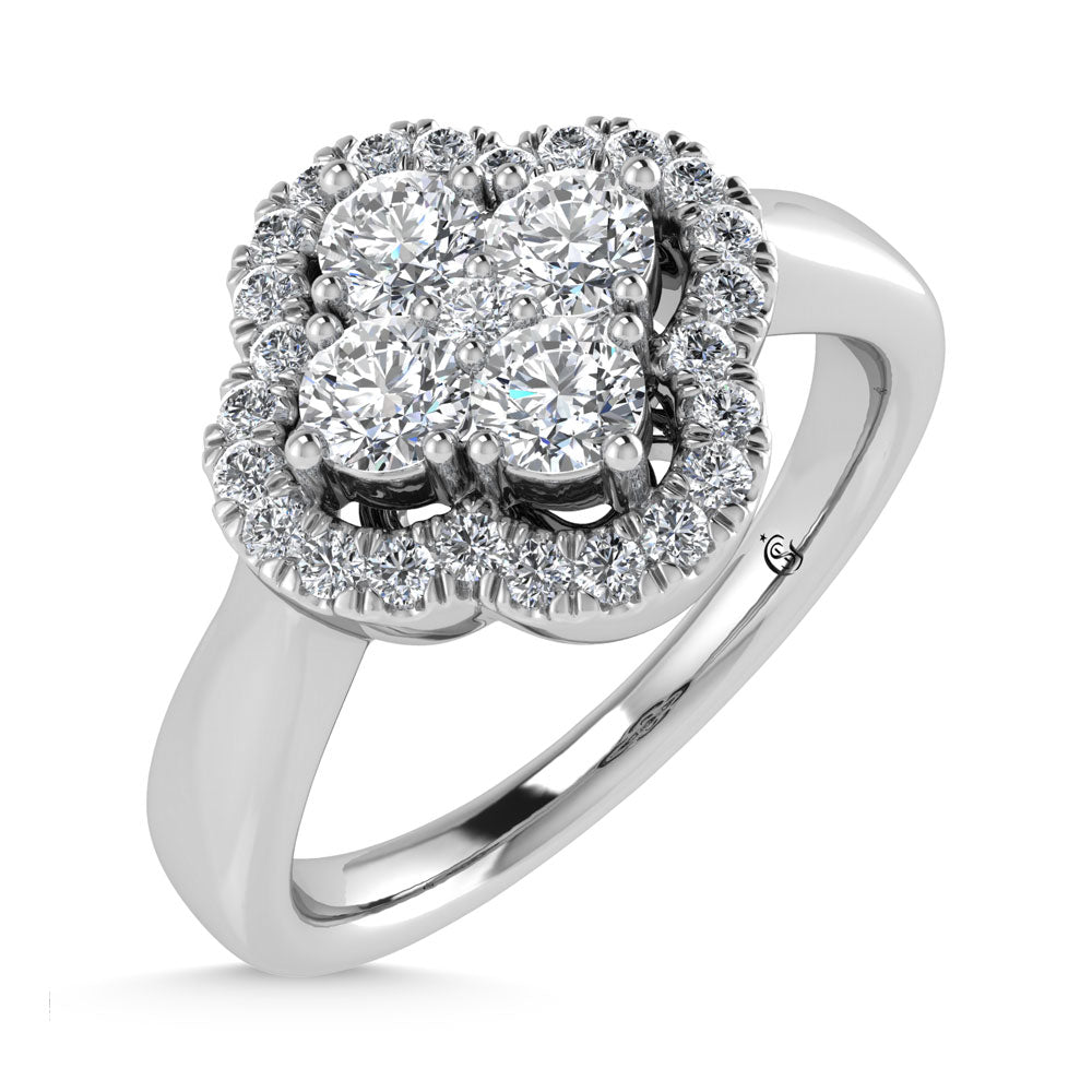14K White Gold  1/2 Ct.Tw. Diamond Fashion Ring  Picasso Gold & Diamond Jewelry
