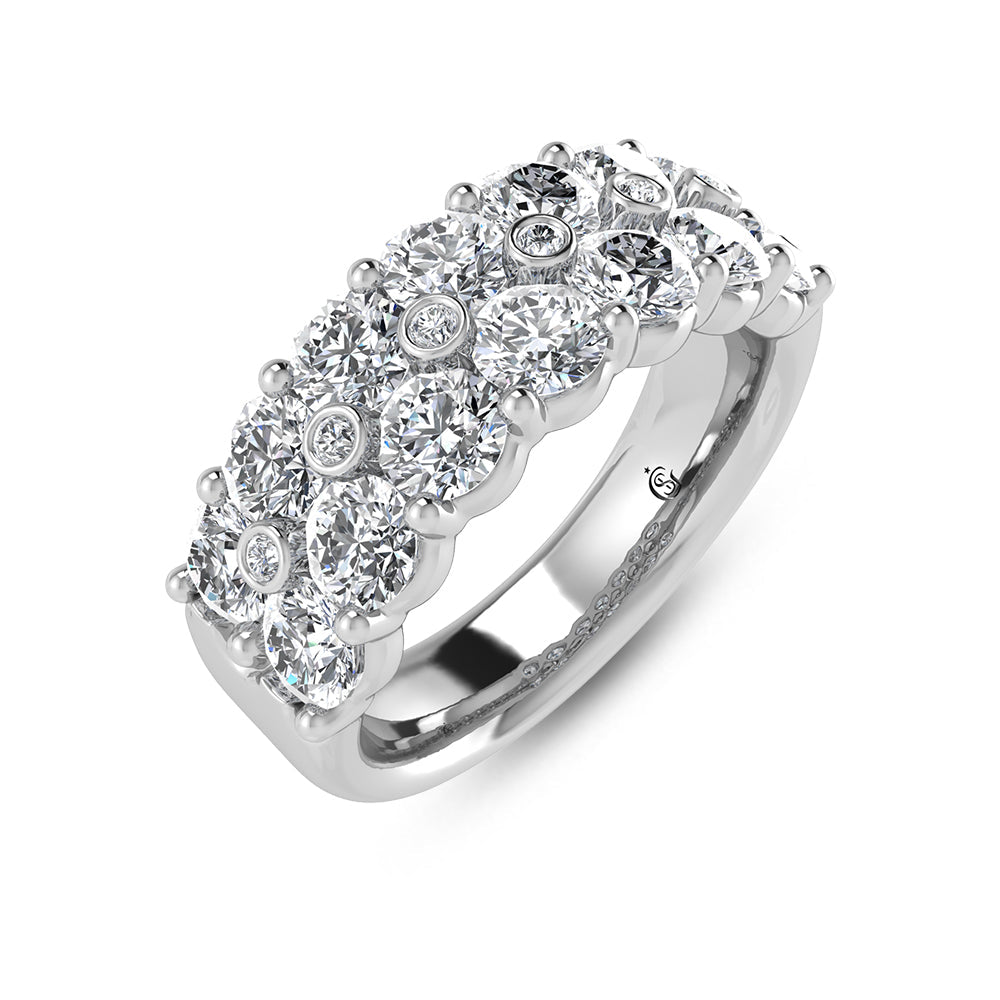 14K White Gold Diamond 1 3/8 Ct.Tw. Fashion Ring  Picasso Gold & Diamond Jewelry