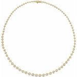 14K Yellow Gold 6 3/4 CTW Lab-Grown Diamond Line Necklace - Picasso Gold & Diamond Jewelry