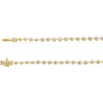 14K Yellow Gold 6 3/4 CTW Lab-Grown Diamond Line Necklace - Picasso Gold & Diamond Jewelry