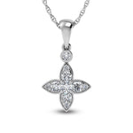 14K White Gold Diamond 1/2 Ct.Tw. Fashion Pendant  Picasso Gold & Diamond Jewelry
