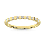 14K Yellow Gold 1/8 Ct.Tw. Diamond Stackable Band  Picasso Gold & Diamond Jewelry