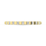 14K Yellow Gold 1/8 Ct.Tw. Diamond Stackable Band  Picasso Gold & Diamond Jewelry