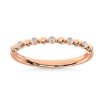 14K Rose Gold 1/10 Ct.Tw. Diamond Stackable Band  Picasso Gold & Diamond Jewelry