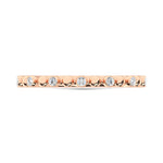 14K Rose Gold 1/10 Ct.Tw. Diamond Stackable Band  Picasso Gold & Diamond Jewelry