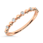 14K Rose Gold 1/10 Ct.Tw. Diamond Stackable Band  Picasso Gold & Diamond Jewelry