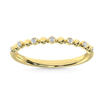 14K Yellow Gold 1/10 Ct.Tw. Diamond Stackable Band  Picasso Gold & Diamond Jewelry