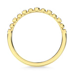 14K Yellow Gold 1/10 Ct.Tw. Diamond Stackable Band  Picasso Gold & Diamond Jewelry