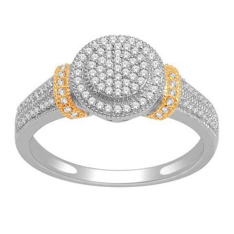 Dazzling Brilliance: 14K Gold 0.25CT Diamond Ladies' Rings - Picasso Gold & Diamond Jewelry