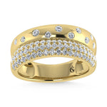 14K Yellow Gold  Diamond 5/8 Ct.Tw. Fashion Band  Picasso Gold & Diamond Jewelry