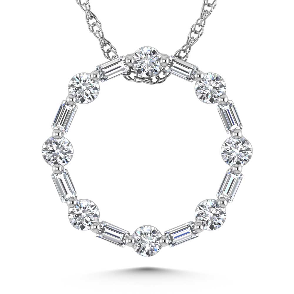 14K White GoldDiamond 5/8 Ct.Tw. Fashion Pendant  Picasso Gold & Diamond Jewelry