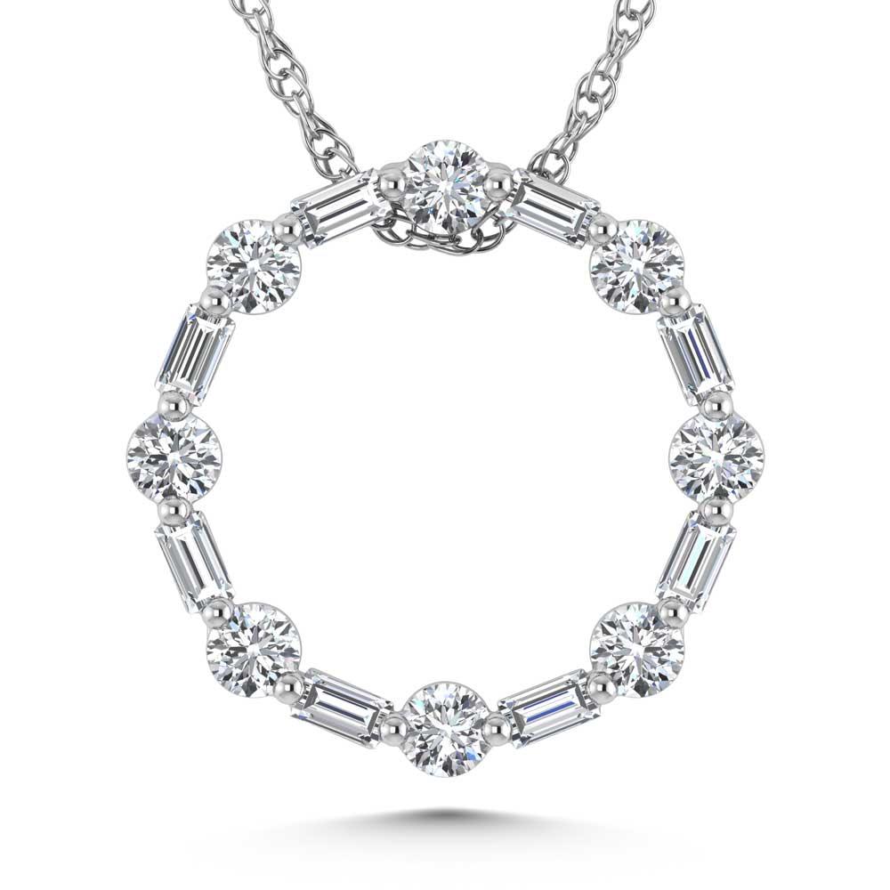 14K White GoldDiamond 5/8 Ct.Tw. Fashion Pendant  Picasso Gold & Diamond Jewelry