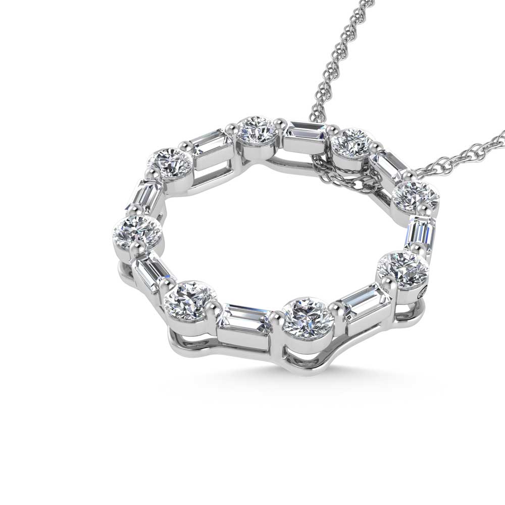 14K White GoldDiamond 5/8 Ct.Tw. Fashion Pendant  Picasso Gold & Diamond Jewelry