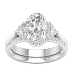14K 3.25CT Certified Lab Grown Diamond Bridal Ring - Picasso Gold & Diamond Jewelry