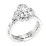 14K 3.25CT Certified Lab Grown Diamond Bridal Ring - Picasso Gold & Diamond Jewelry