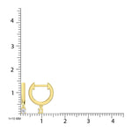 14K Yellow Gold Lab Grown Diamond 1/6 Ct.Tw.Hoop Earrings  Picasso Gold & Diamond Jewelry