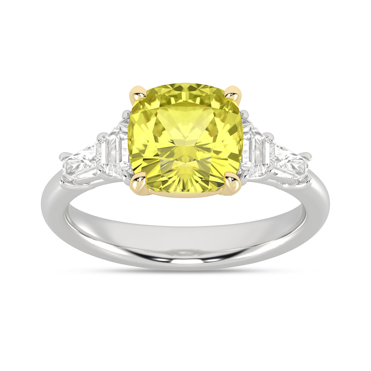 Certified Lab Grown 14K 4.00CT Diamond Engagement Ring - Picasso Gold & Diamond Jewelry