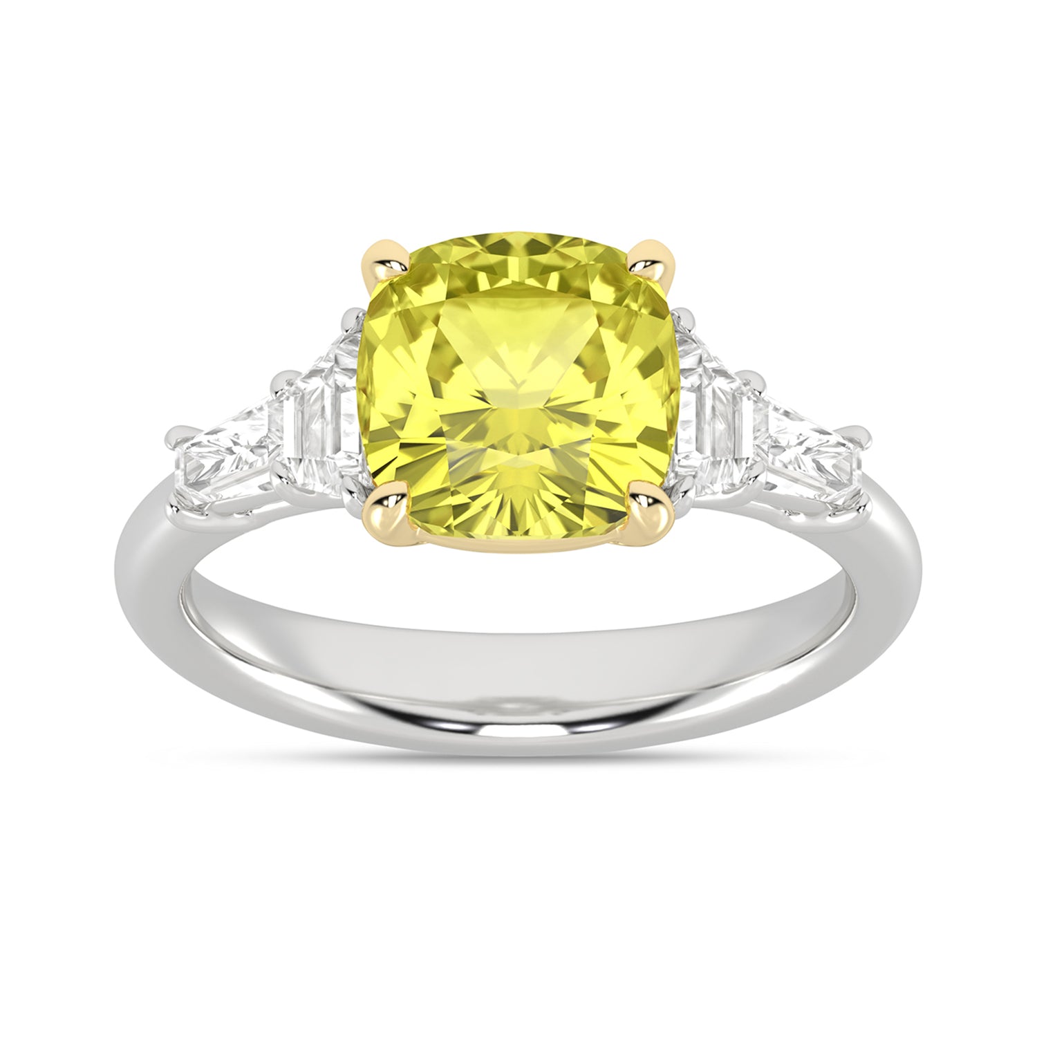 Certified Lab Grown 14K 4.00CT Diamond Engagement Ring - Picasso Gold & Diamond Jewelry