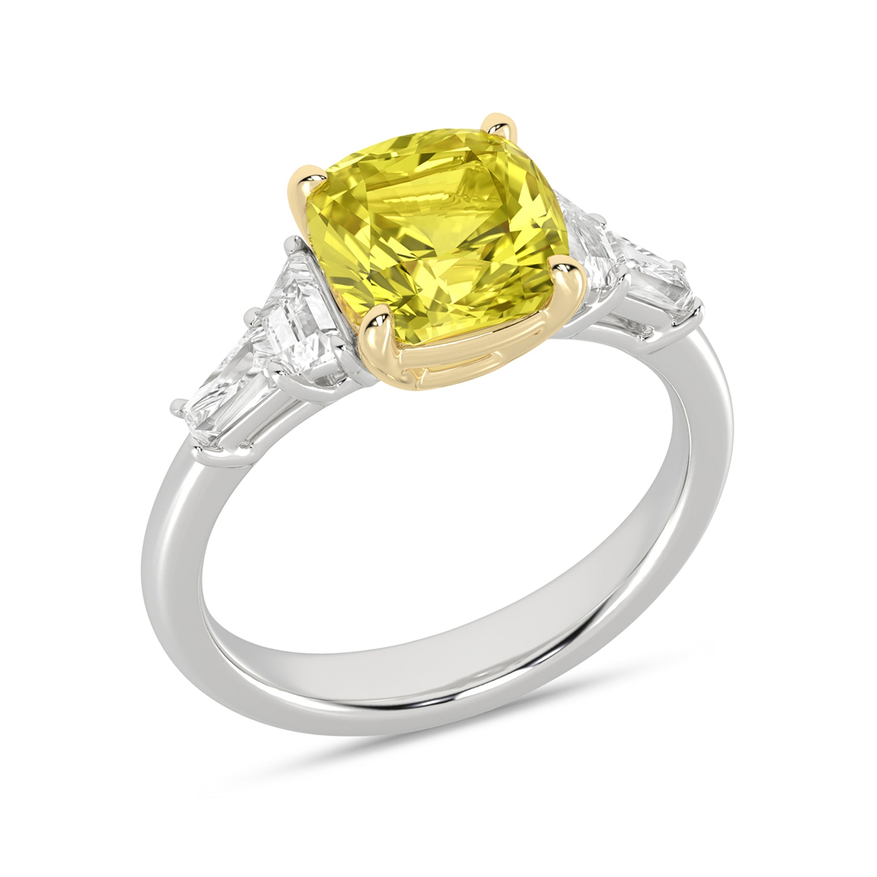 Certified Lab Grown 14K 4.00CT Diamond Engagement Ring - Picasso Gold & Diamond Jewelry
