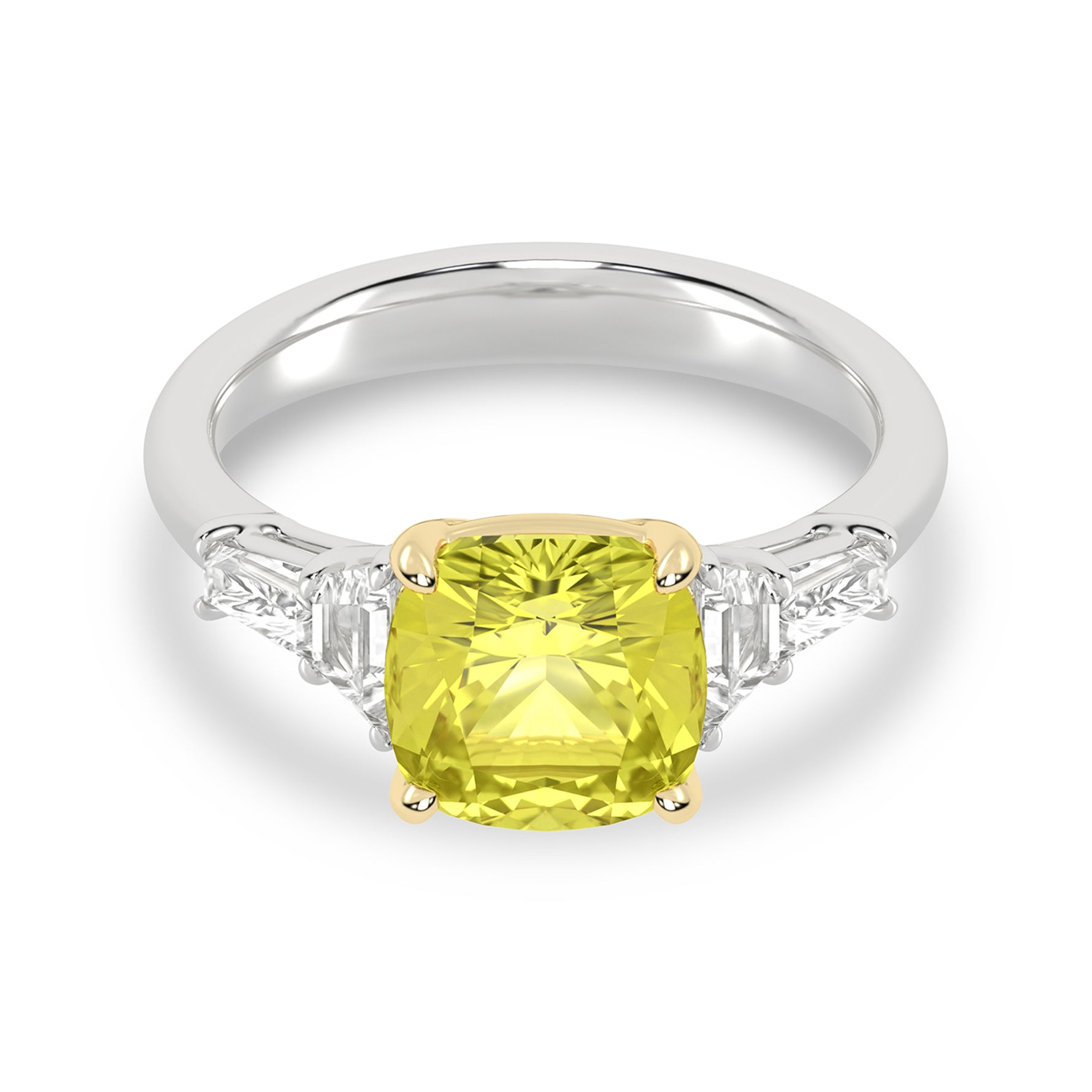 Certified Lab Grown 14K 4.00CT Diamond Engagement Ring - Picasso Gold & Diamond Jewelry