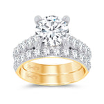 14K 5.00CT Certified Lab Grown Diamond Bridal Ring - Picasso Gold & Diamond Jewelry