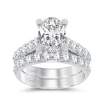 14K 5.00CT Certified Lab Grown Diamond Bridal Ring - Picasso Gold & Diamond Jewelry