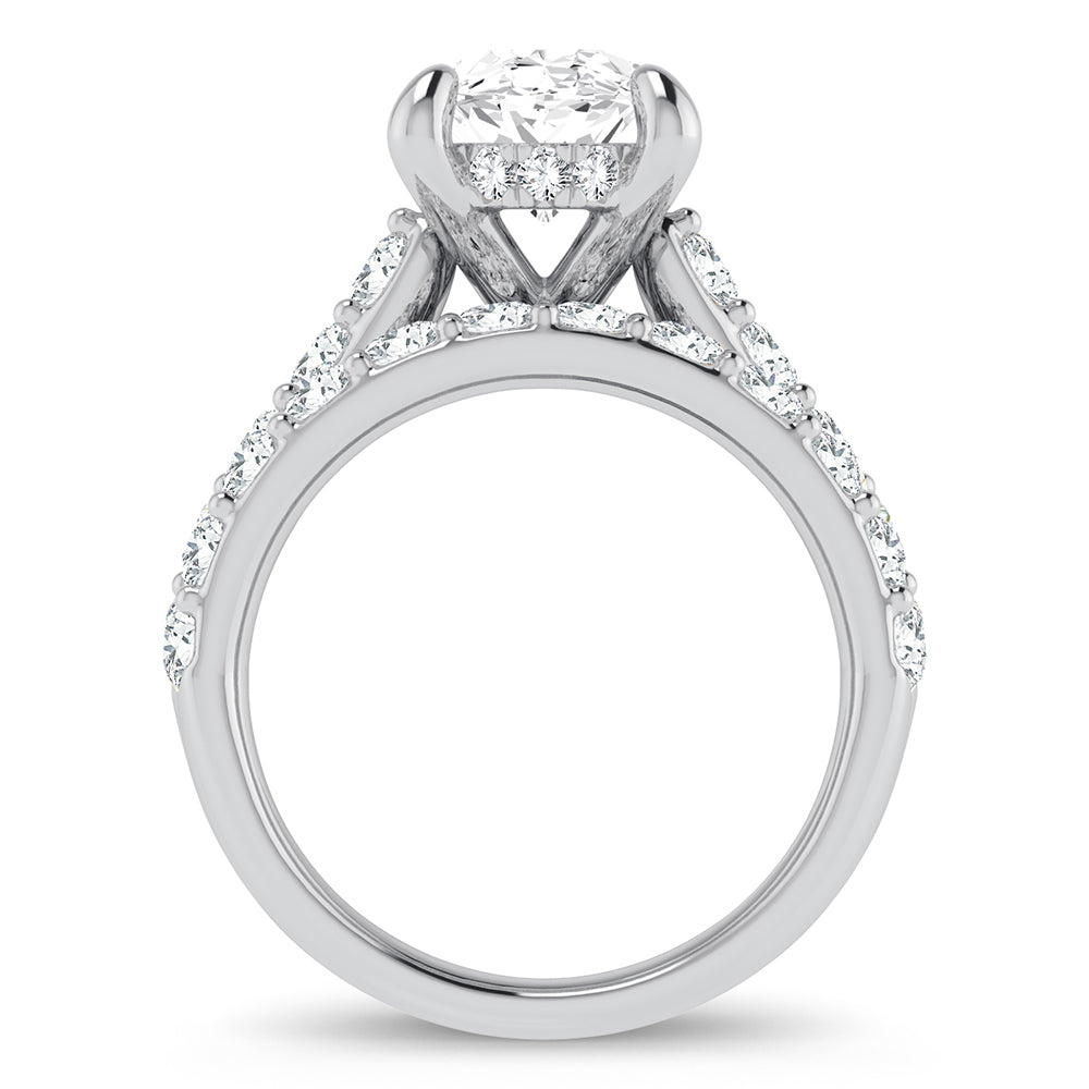 14K 5.00CT Certified Lab Grown Diamond Bridal Ring - Picasso Gold & Diamond Jewelry