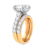 14K 5.00CT Certified Lab Grown Diamond Bridal Ring - Picasso Gold & Diamond Jewelry