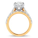 14K 5.00CT Certified Lab Grown Diamond Bridal Ring - Picasso Gold & Diamond Jewelry