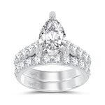 14K 5.00CT Certified Lab Grown Diamond Bridal Ring - Picasso Gold & Diamond Jewelry
