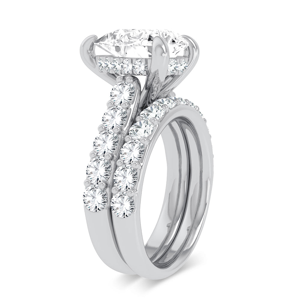 14K 5.00CT Certified Lab Grown Diamond Bridal Ring - Picasso Gold & Diamond Jewelry