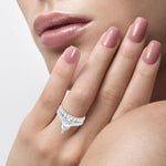 14K 5.00CT Certified Lab Grown Diamond Bridal Ring - Picasso Gold & Diamond Jewelry