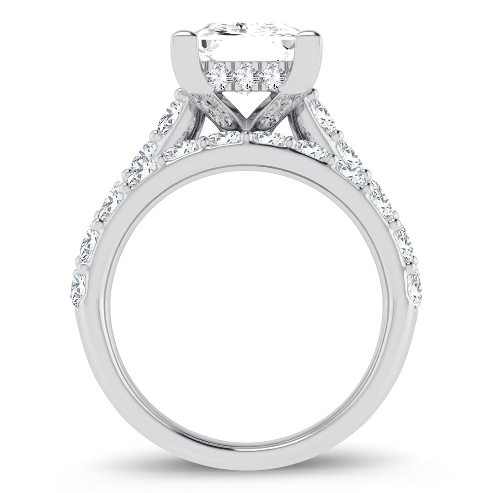 14K 5.00CT Certified Lab Grown Diamond Bridal Ring - Picasso Gold & Diamond Jewelry