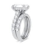 14K 5.00CT Certified Lab Grown Diamond Bridal Ring - Picasso Gold & Diamond Jewelry