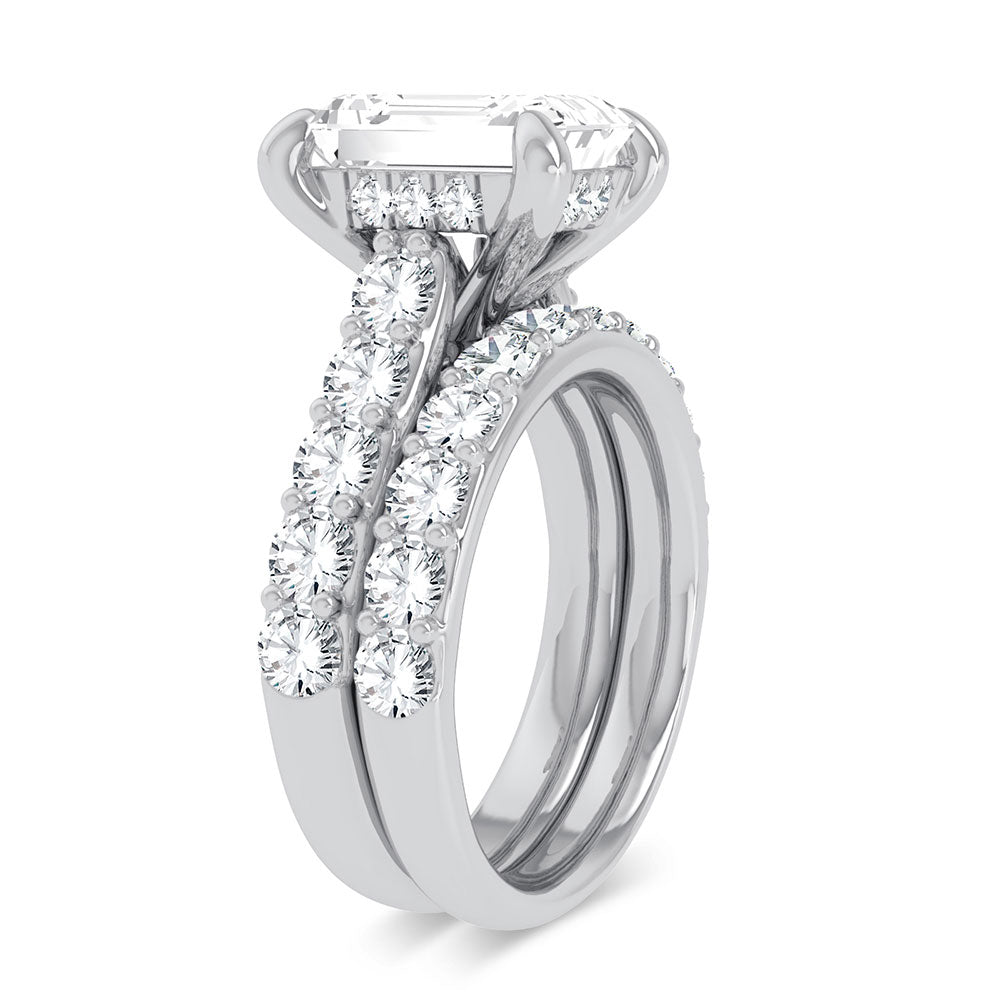14K 5.00CT Certified Lab Grown Diamond Bridal Ring - Picasso Gold & Diamond Jewelry