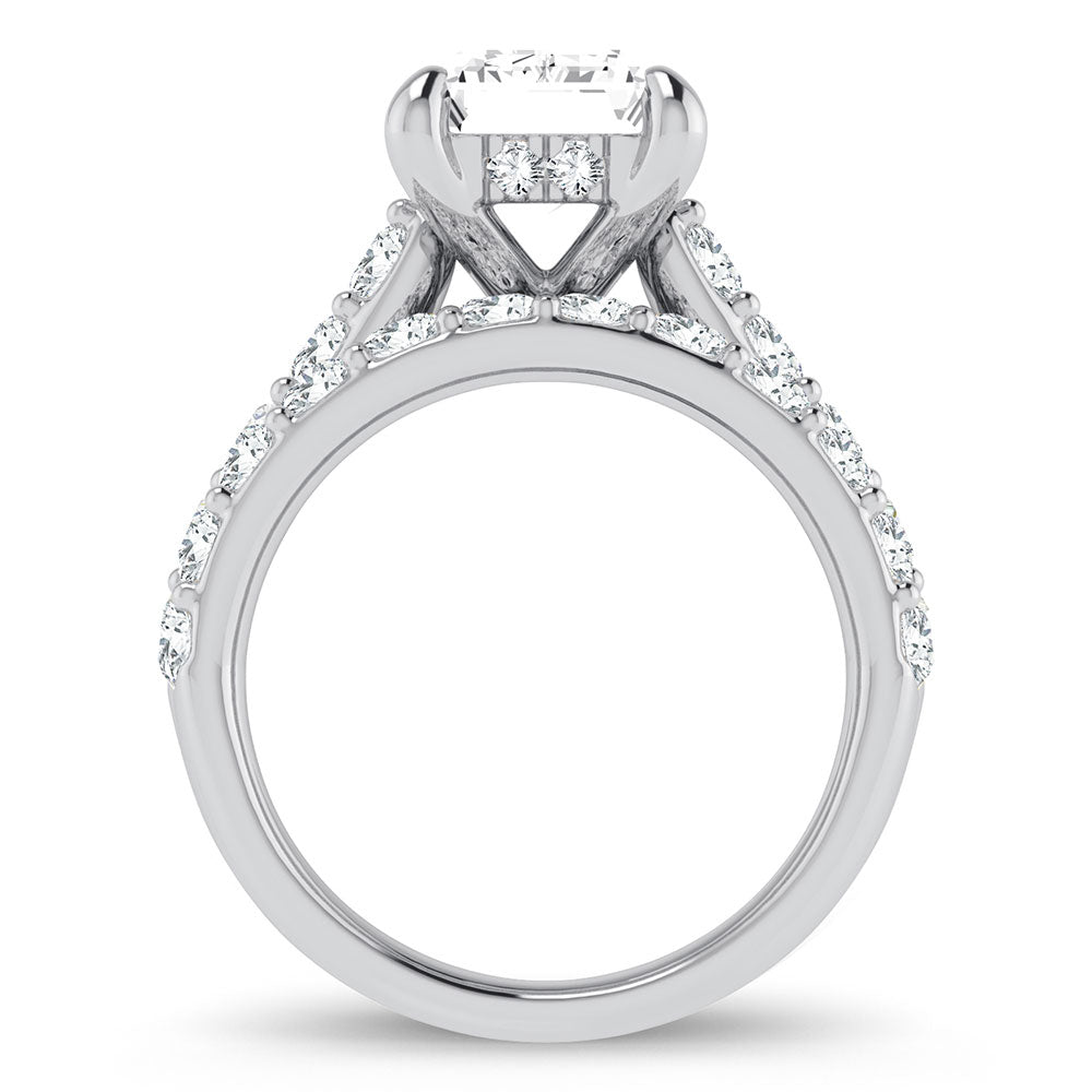 14K 5.00CT Certified Lab Grown Diamond Bridal Ring - Picasso Gold & Diamond Jewelry