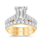 14K 5.00CT Certified Lab Grown Diamond Bridal Ring - Picasso Gold & Diamond Jewelry