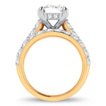 14K 5.00CT Certified Lab Grown Diamond Bridal Ring - Picasso Gold & Diamond Jewelry