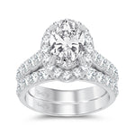 14K 5.00CT Certified Lab Grown Diamond Bridal Ring - Picasso Gold & Diamond Jewelry