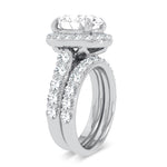 14K 5.00CT Certified Lab Grown Diamond Bridal Ring - Picasso Gold & Diamond Jewelry